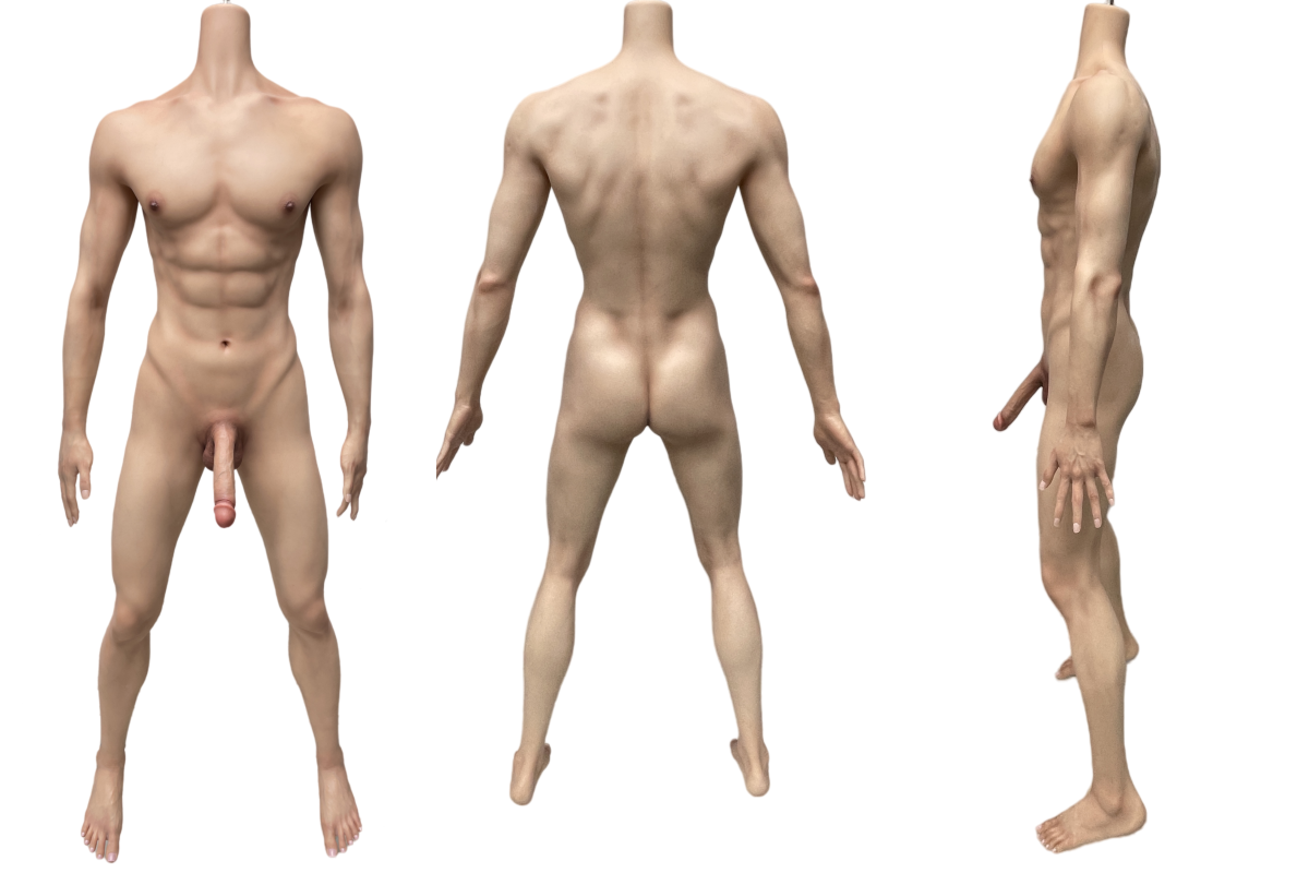 Gavino vyriška sekso lėlė (Jiusheng 180cm #2M Silicone)