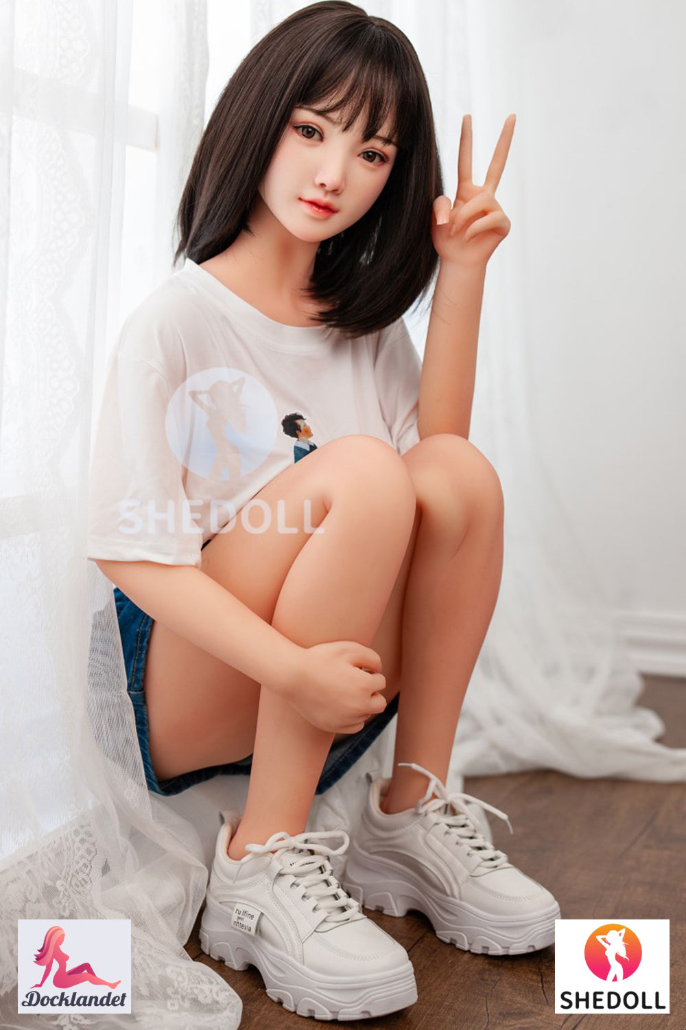 Sunny Sex Doll (SHEDOLL 148 cm D puodelis #SH002 TPE + silikonas)