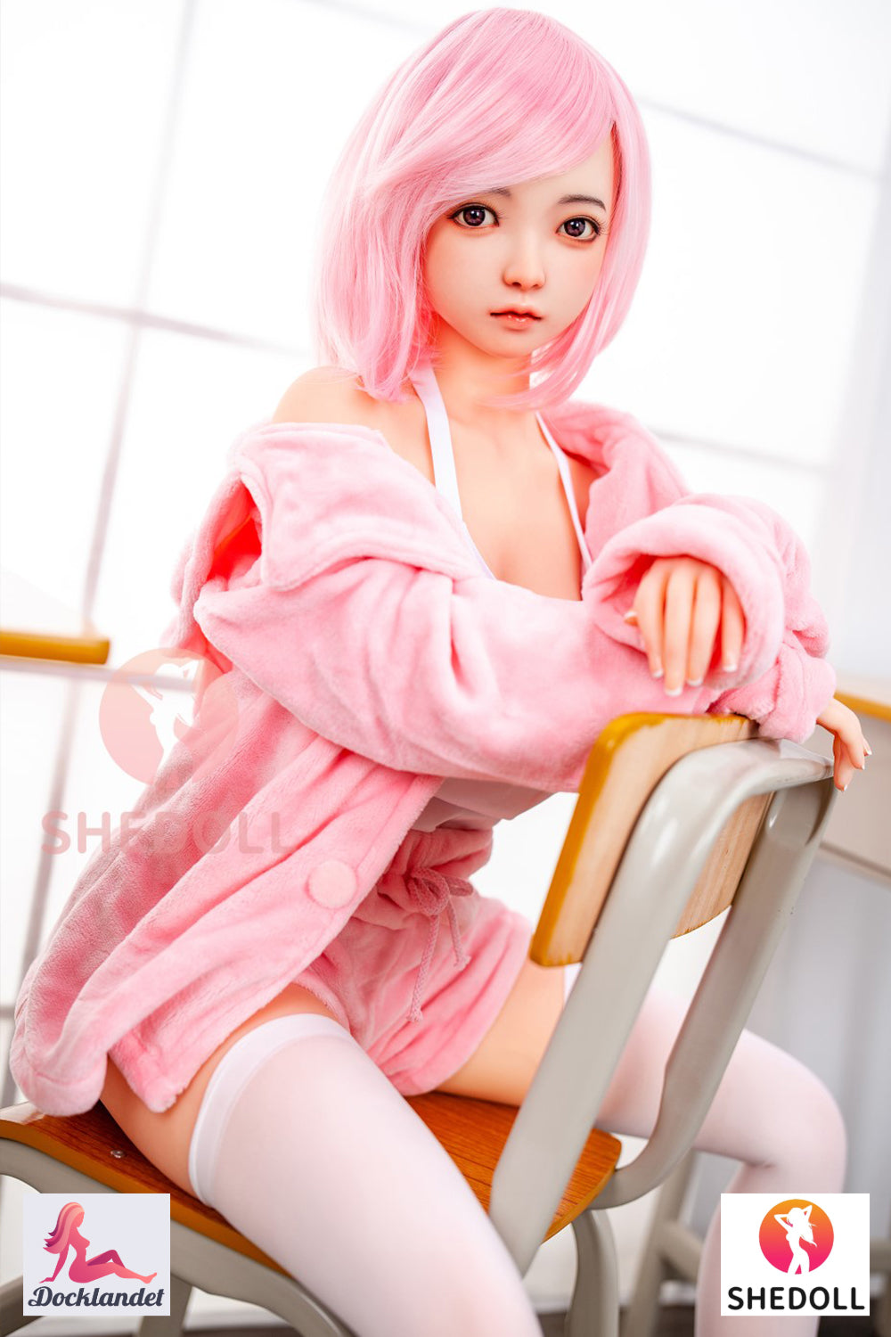 Sandy Sex Doll (SHEDOLL 148 cm D puodelis # SH013 TPE + silikonas)