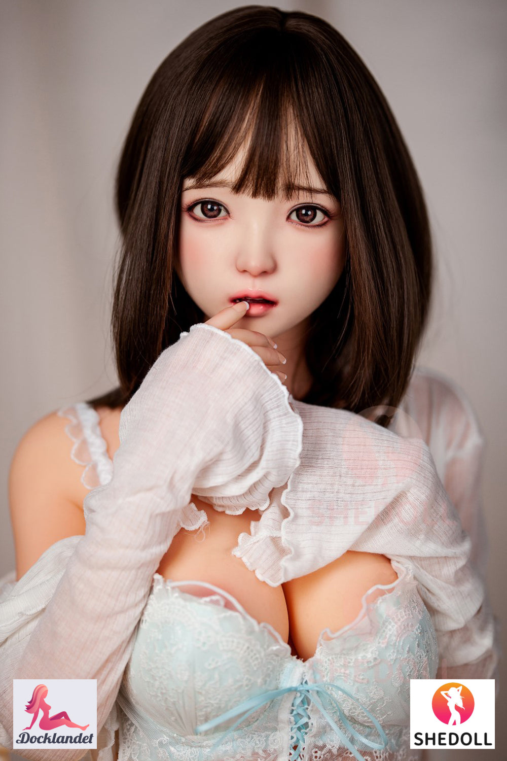 Candy Sex Doll (SHEDOLL 148 cm D puodelis # SH012 TPE + silikonas)