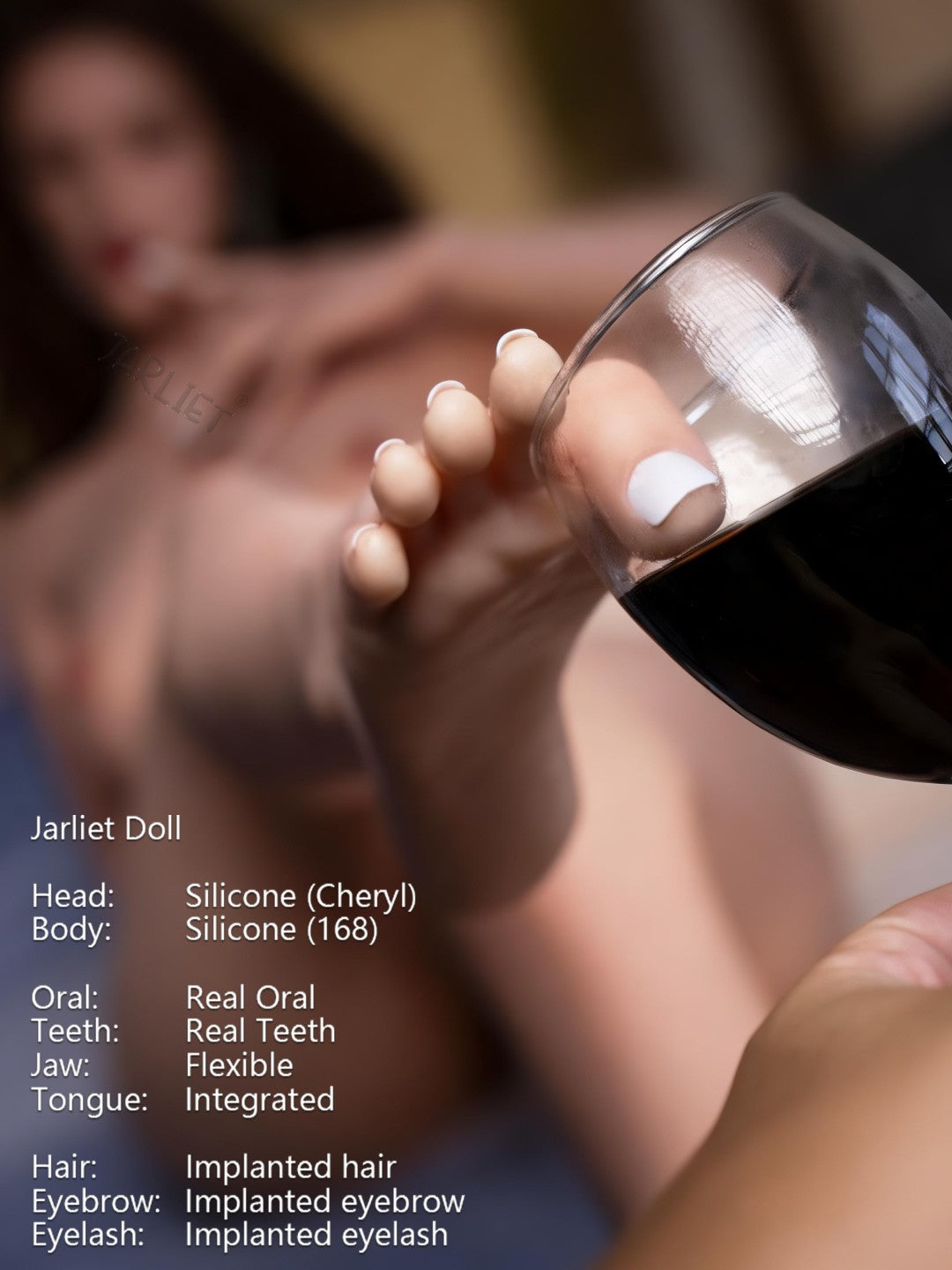 Sekso lėlė Cheryl (Jarliet 168 cm D-Cup silikoninis)
