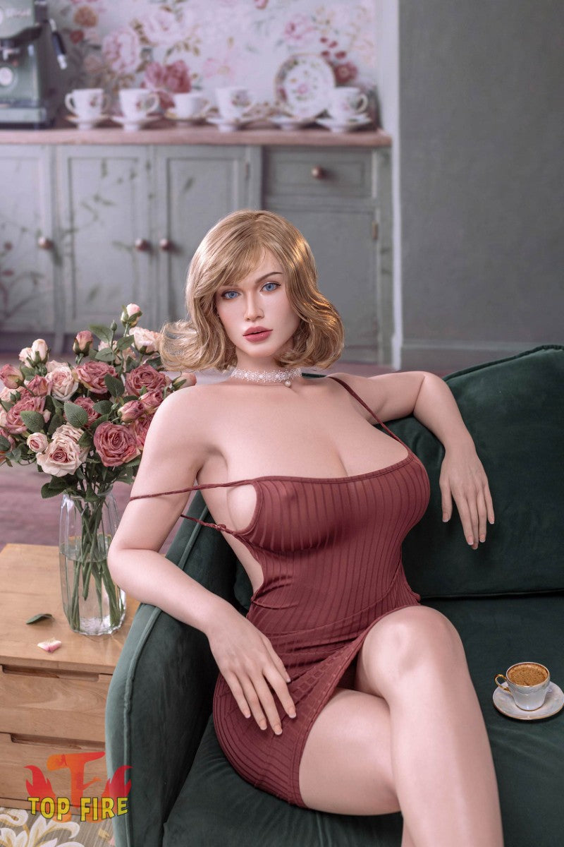 Violetinė sekso lėlė (Top Fire Doll 174 cm G puodelis T63 silikonas)
