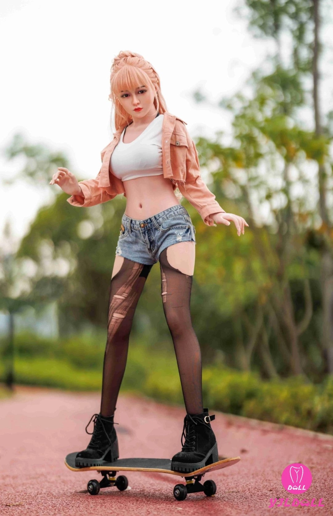 Ansley sekso lėlė (YJL Doll 148 cm D-Cup #369 TPE + silikonas)