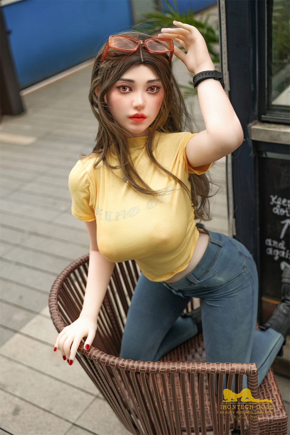 Eileen Sex Doll (Irontech Doll 159 cm G-Cup S40 TPE + silikonas)