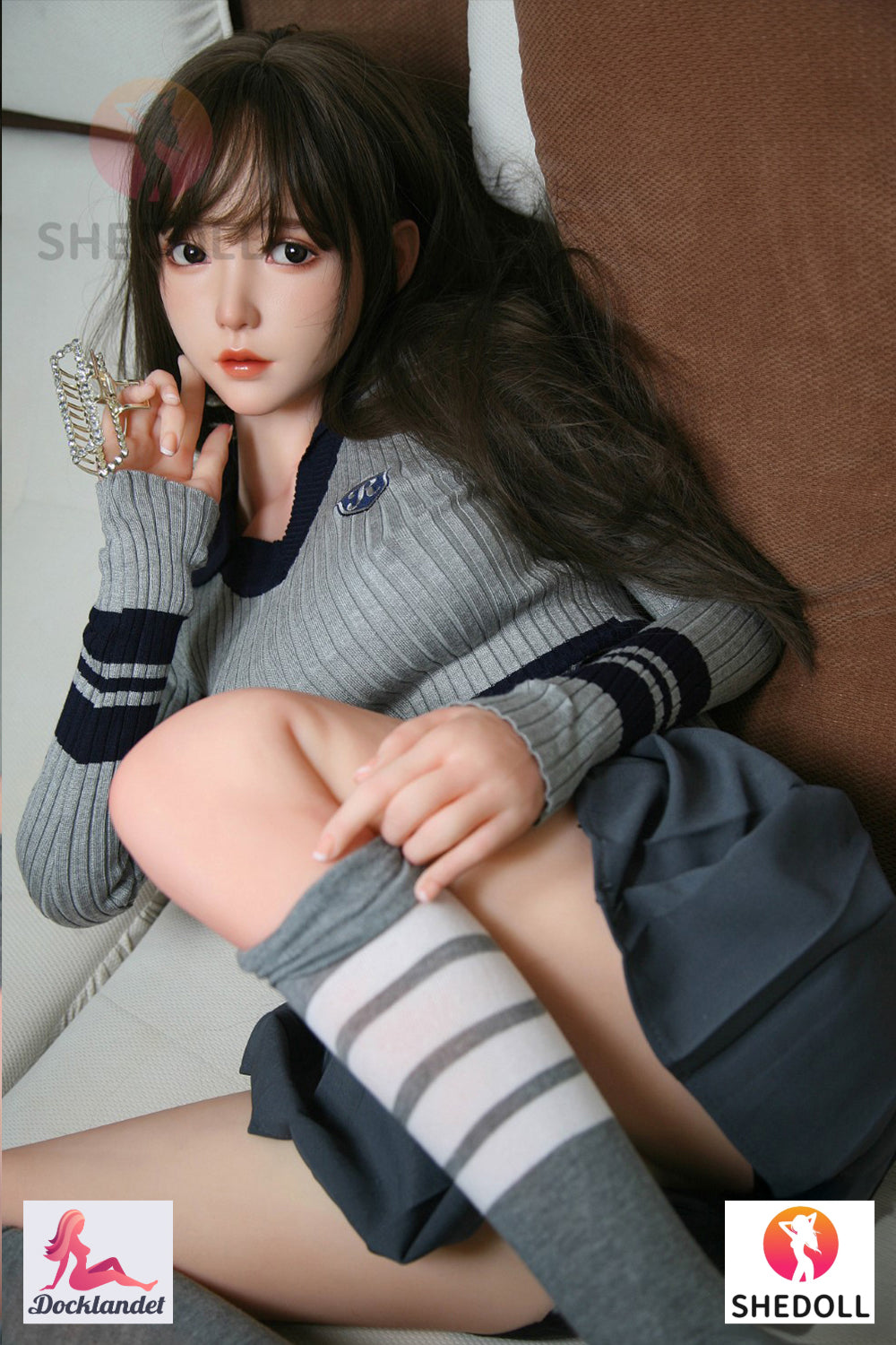 Sekso lėlė Cheryl (SHEDOLL 158 cm C puodelis # SH072 TPE + silikonas)