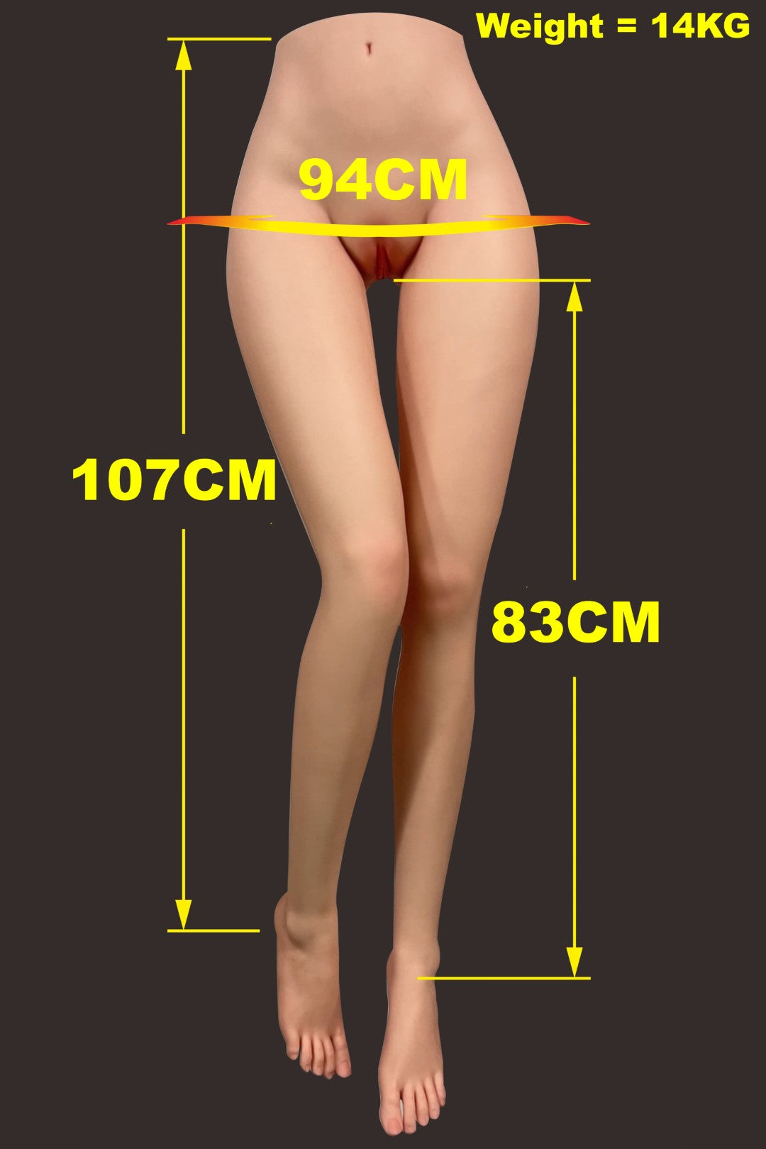 kaulas (Tayu-Doll 107cm silikoninis)