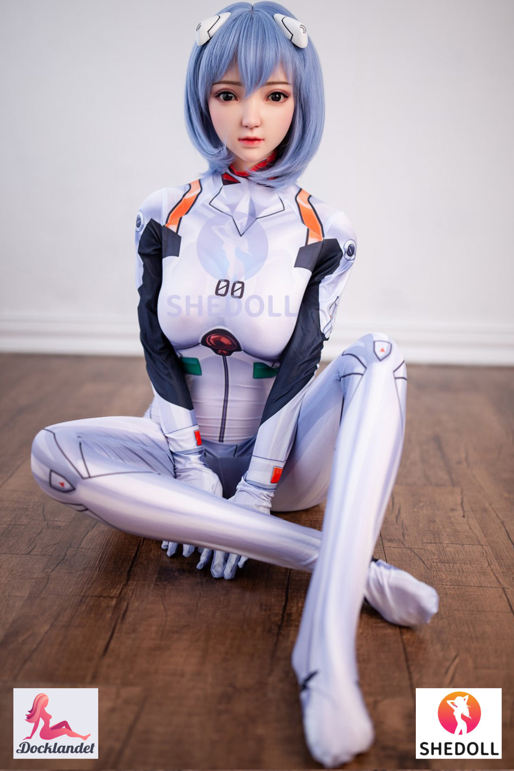 Sekso lėlė Rei Ayanami (SHEDOLL 148 cm D puodelis # SH021 TPE + silikonas)