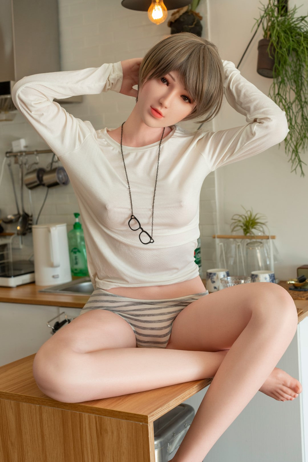 Yuyan sekso lėlė (Tayu-Doll 155 cm B-Cup ZC-4# silikonas)