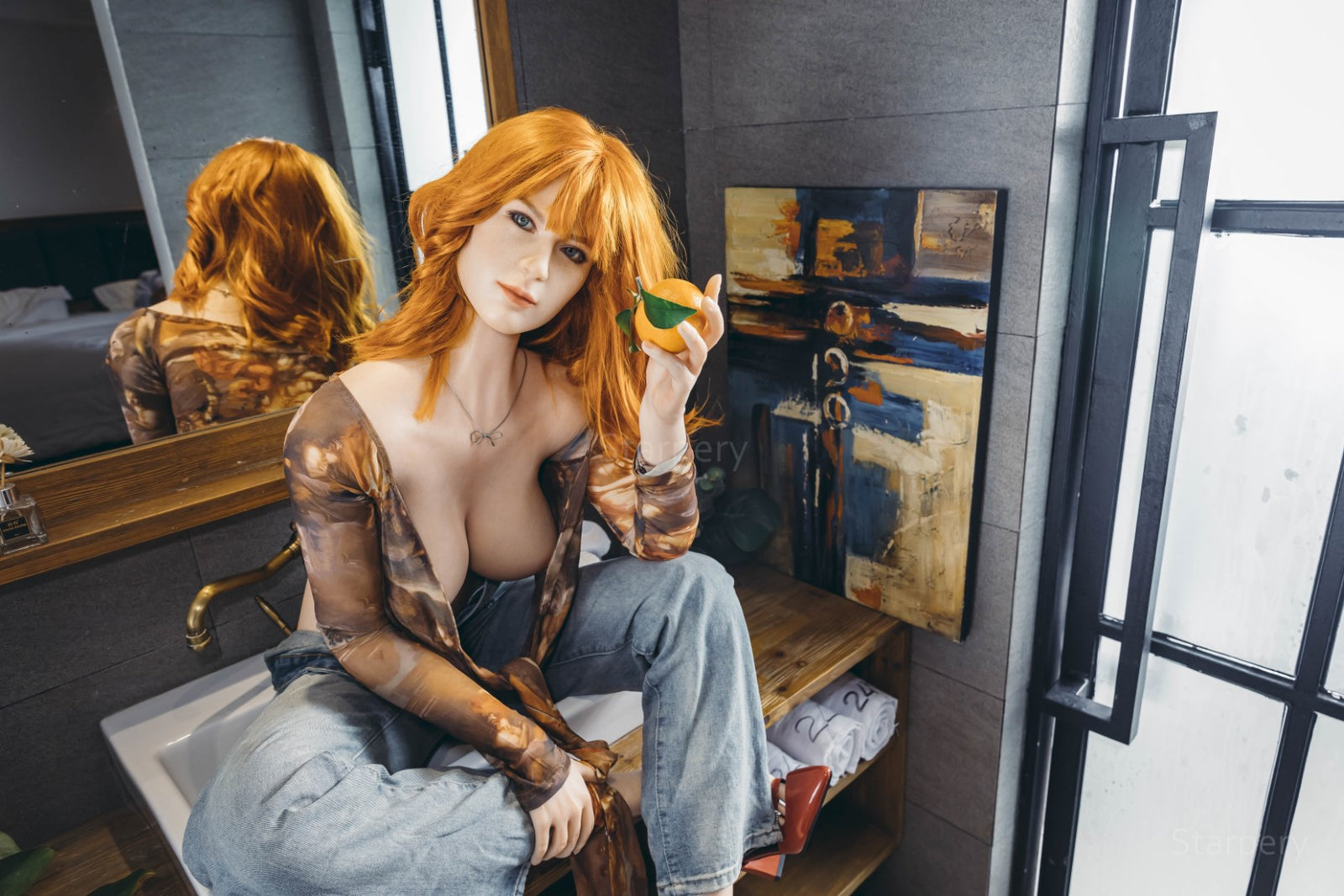 Gill Sex Doll (Starpery 172 cm F-puodelis TPE + silikonas)