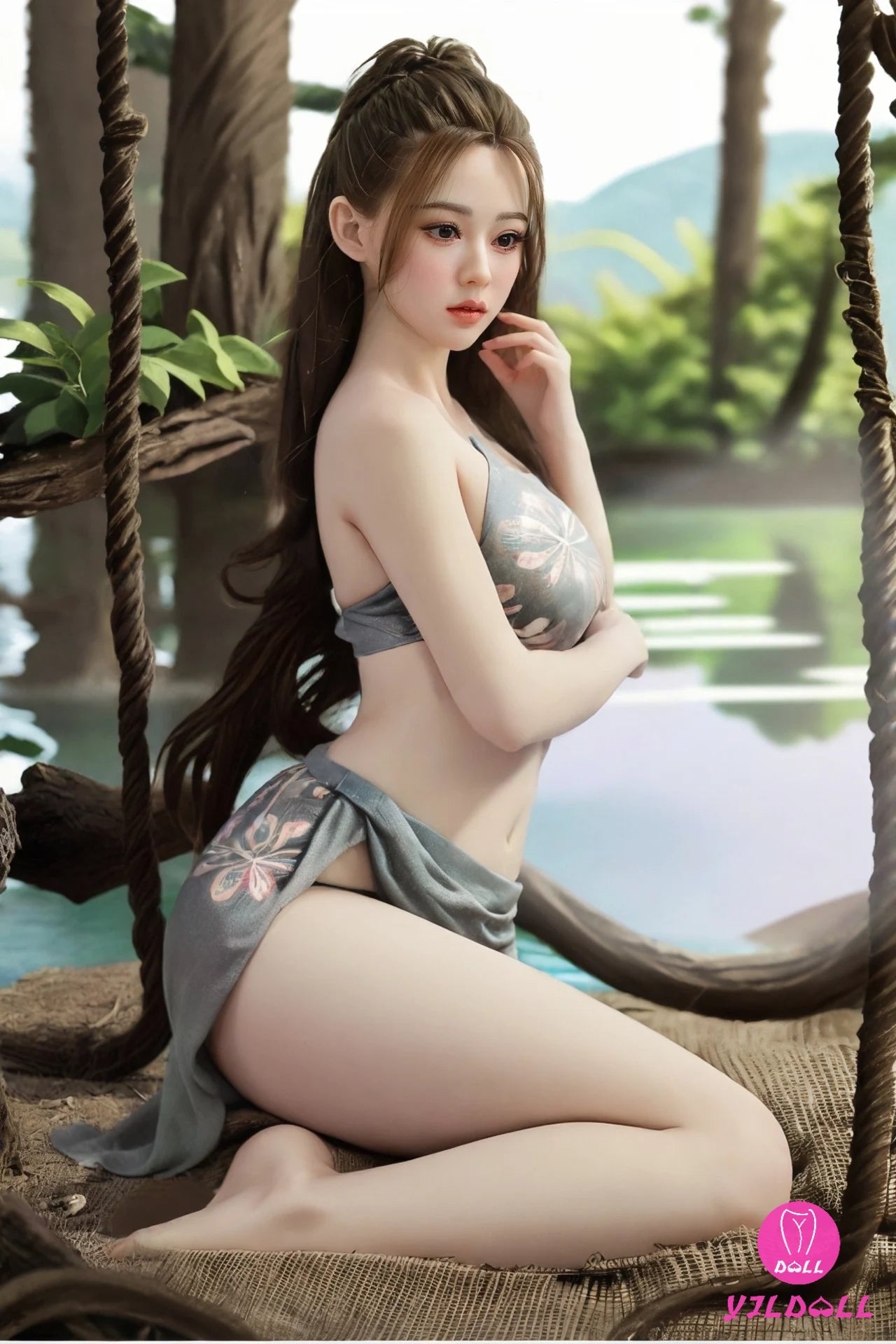 Sekso lėlė Eliotas (YJL Doll 168 cm E-Cup #402 TPE + silikonas)