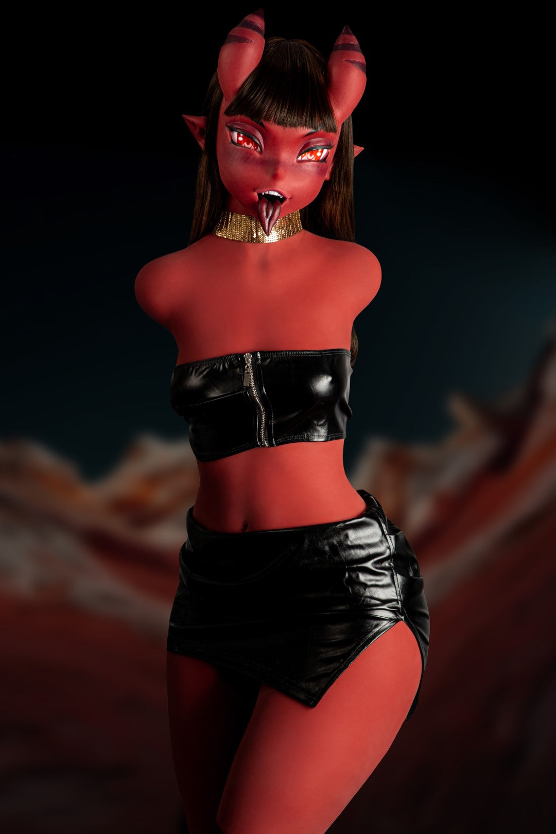 Meru The Succubus Torso Sex Doll (Climax Doll Pro 110 cm A-puodelis TPE + silikonas)