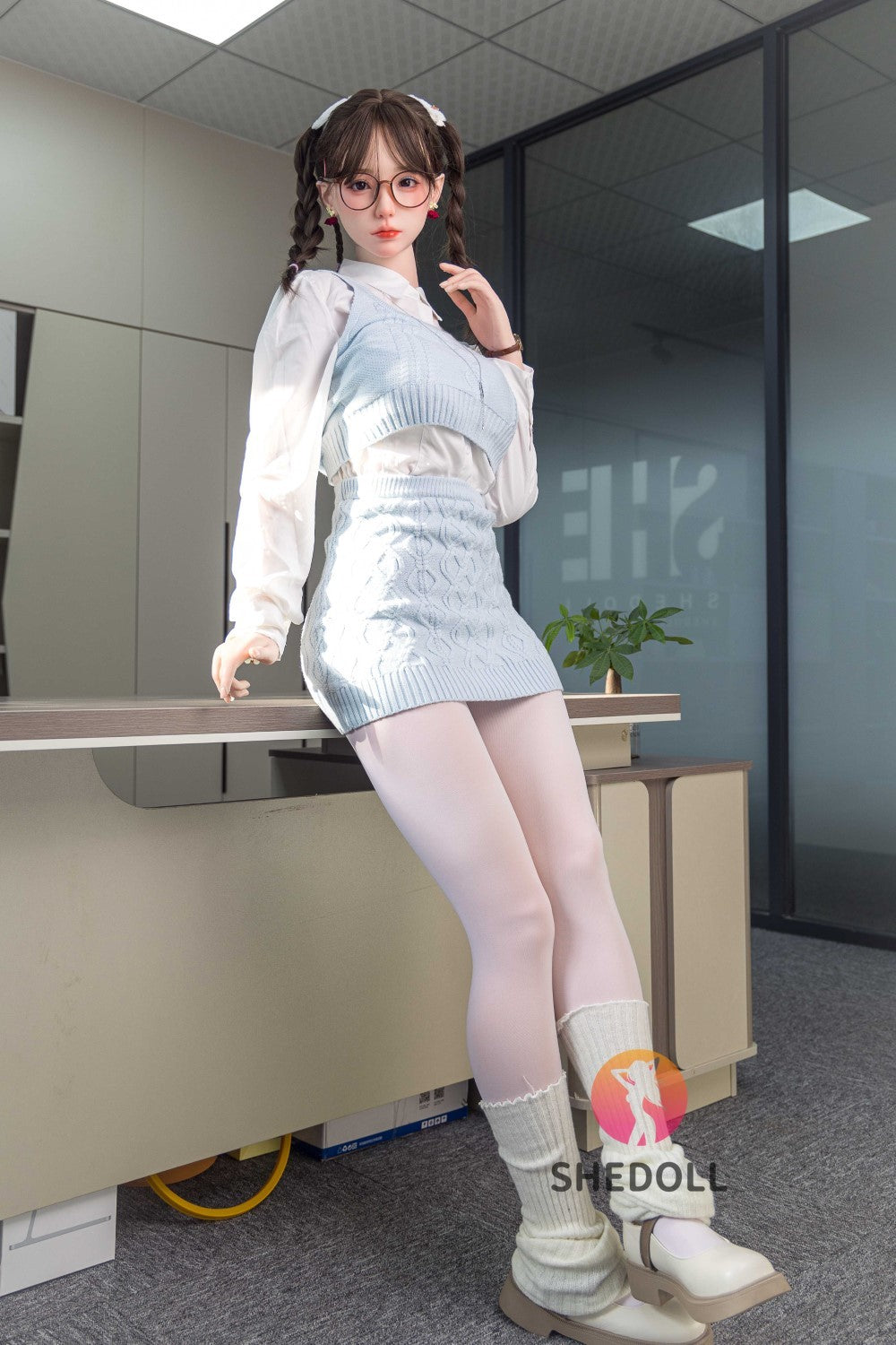 Sekso lėlė Cheryl (SHEDOLL 165 cm E-Cup #SH045 silikonas)