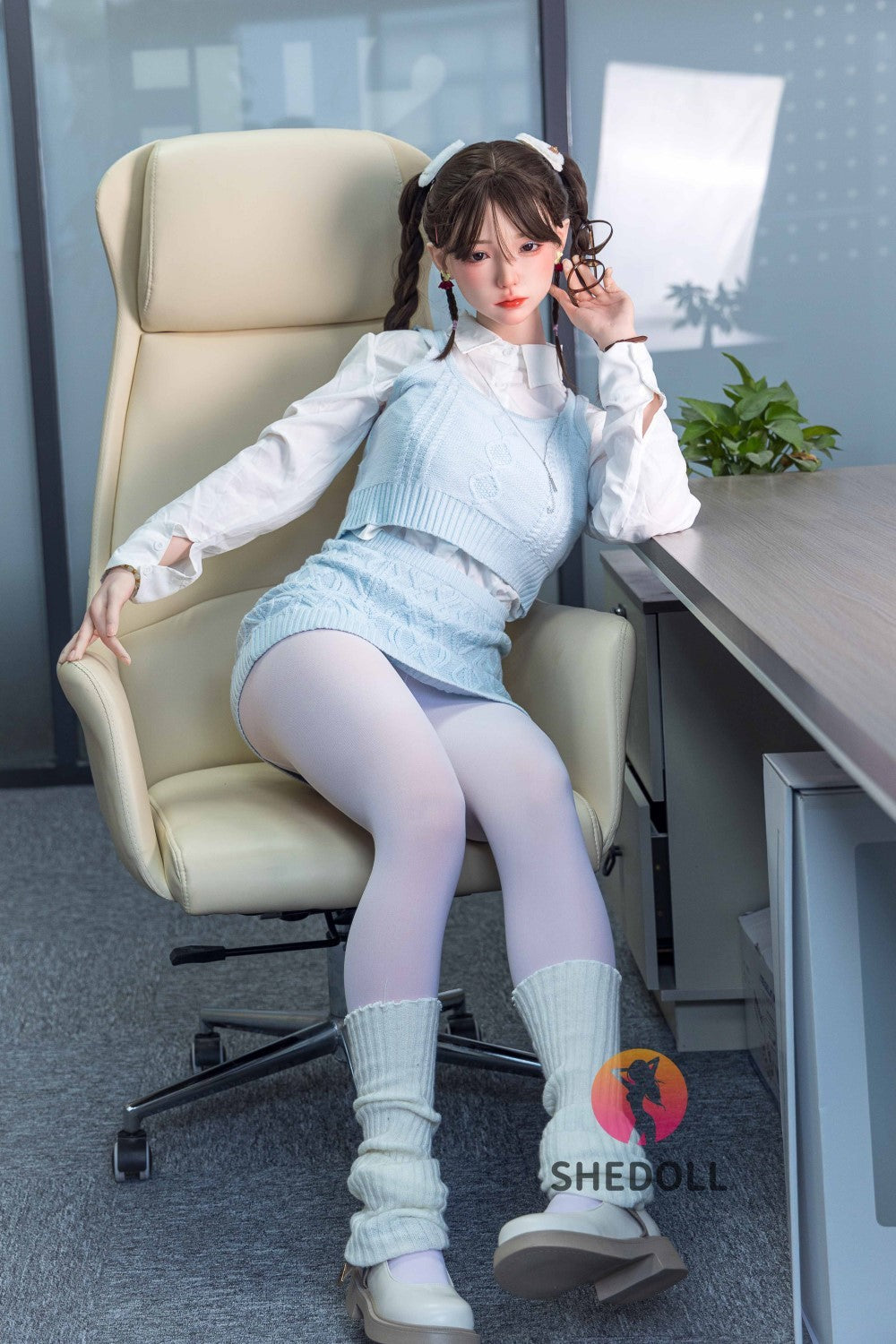 Sekso lėlė Cheryl (SHEDOLL 165 cm E-Cup #SH045 silikonas)