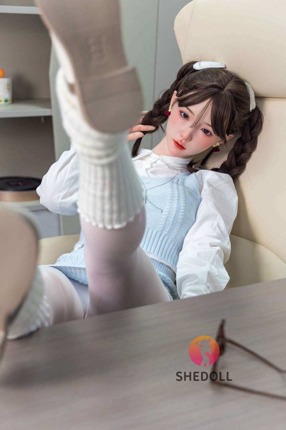 Sekso lėlė Cheryl (SHEDOLL 165 cm E-Cup #SH045 silikonas)
