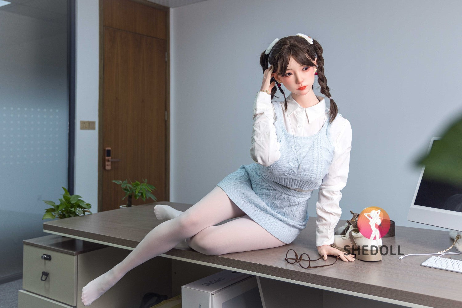 Sekso lėlė Cheryl (SHEDOLL 165 cm E-Cup #SH045 silikonas)