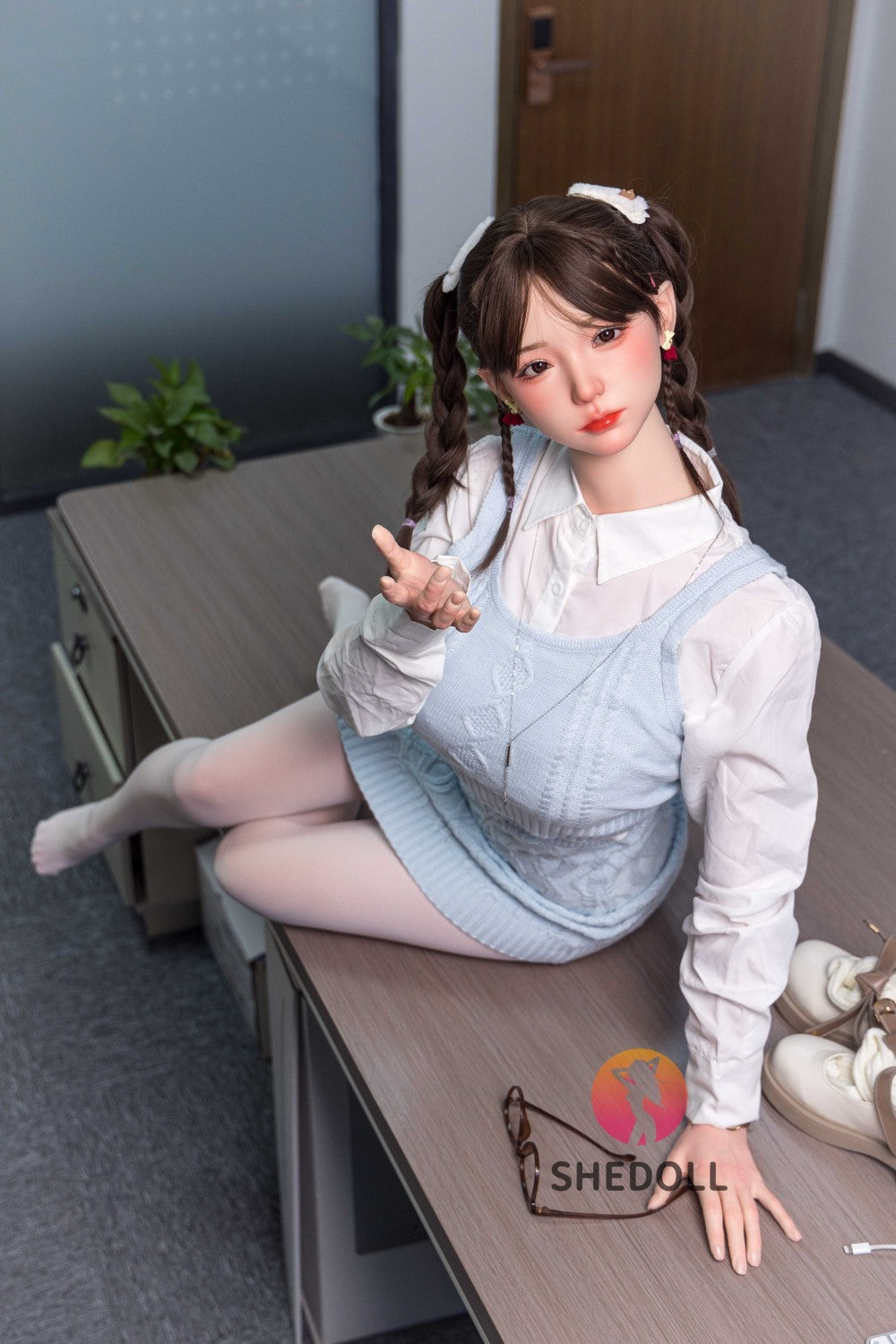 Sekso lėlė Cheryl (SHEDOLL 165 cm E-Cup #SH045 silikonas)
