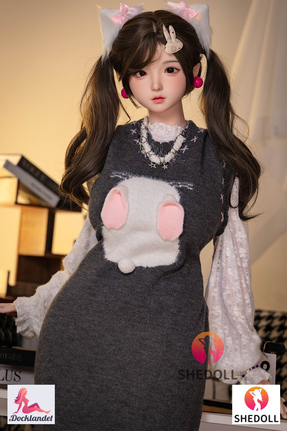 Sekso lėlė Cece (SHEDOLL 145 cm G puodelis # SH156 silikonas)