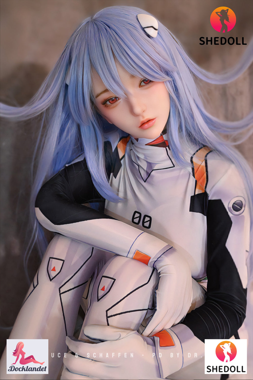 Sekso lėlė Rei Ayanami (SHEDOLL 168 cm D puodelis #SH170 2.0 silikonas)