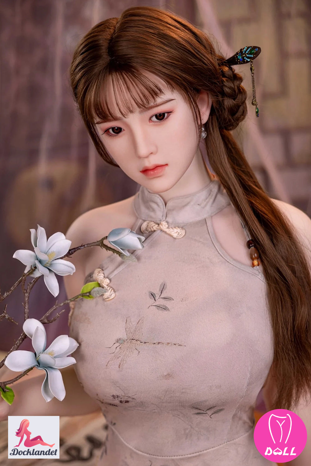 Emmy sekso lėlė (YJL Doll 165 cm D-Cup #396 TPE + silikonas)