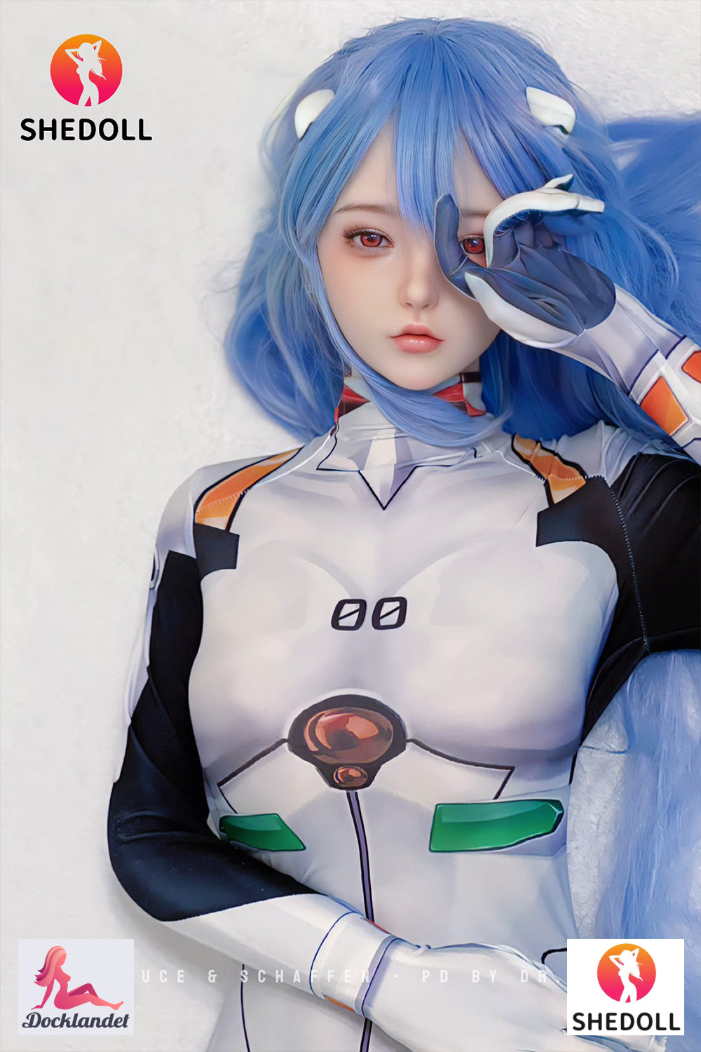 Sekso lėlė Rei Ayanami (SHEDOLL 168 cm D puodelis #SH170 2.0 silikonas)