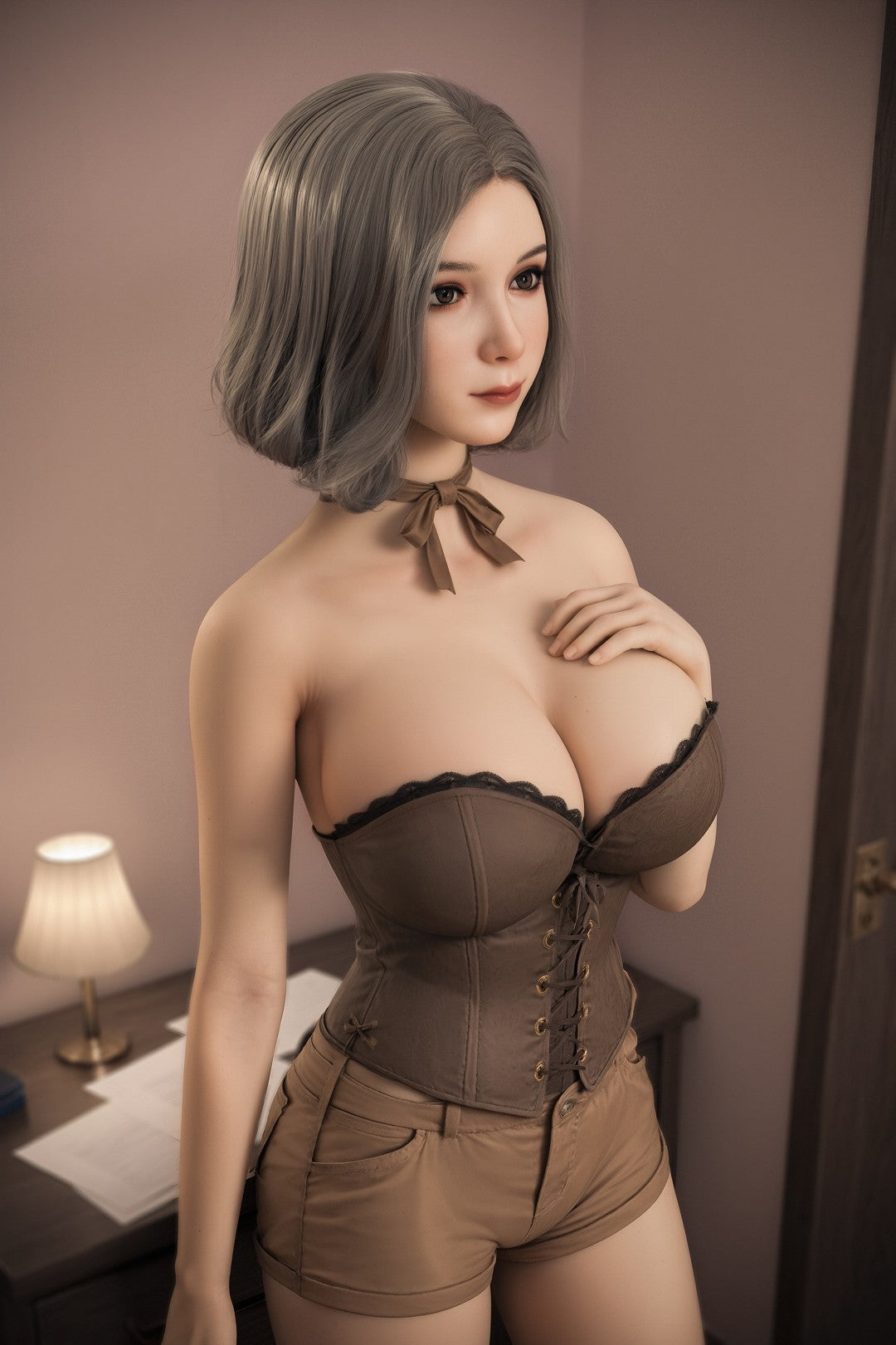 Delores sekso lėlė (Aibei Doll 153 cm N-Cup #AB17 TPE + silikonas)