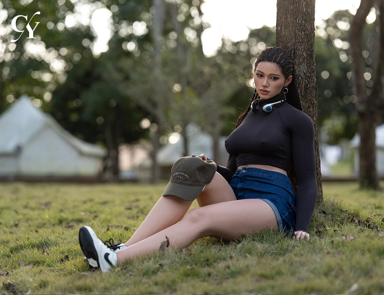 Amber sekso lėlė (TOP CYDOLL 170 cm D puodelis TPE + silikonas)