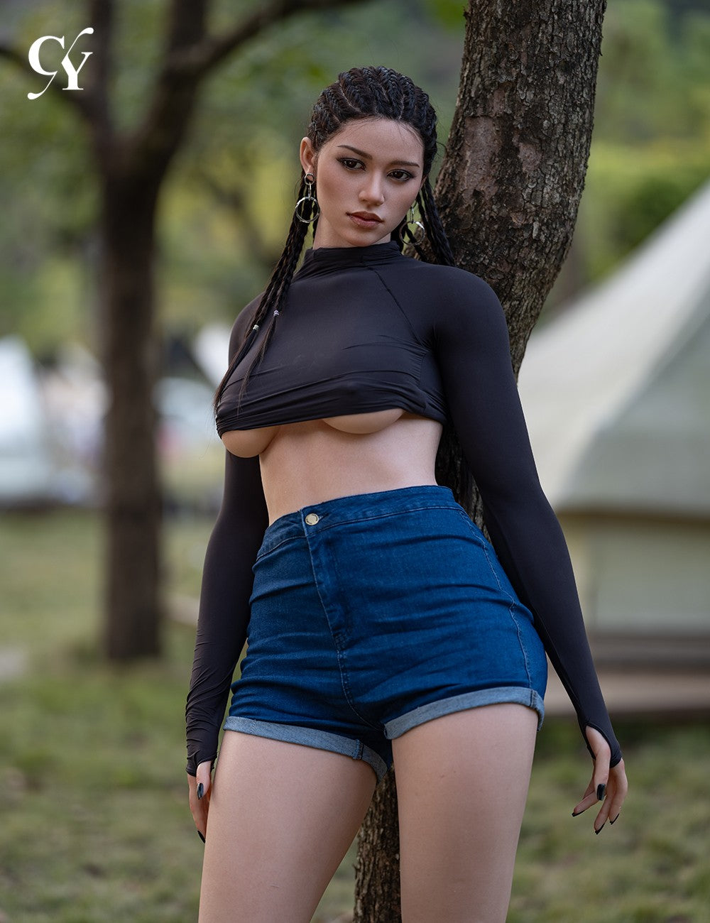 Amber sekso lėlė (TOP CYDOLL 170 cm D puodelis TPE + silikonas)