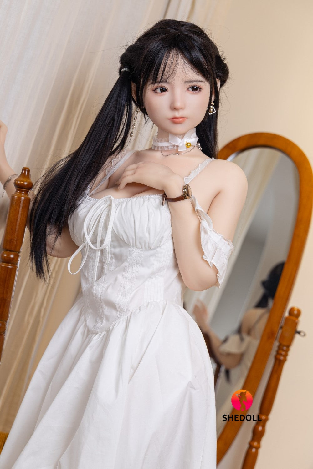Sekso lėlė Freya (SHEDOLL 156 cm E-puodelis #SH060 2.0 TPE + silikonas)