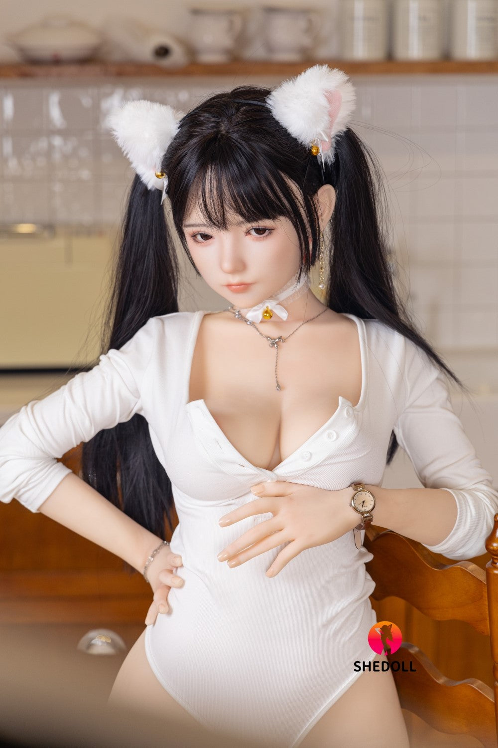 Sekso lėlė Freya (SHEDOLL 156 cm E-puodelis #SH060 2.0 TPE + silikonas)