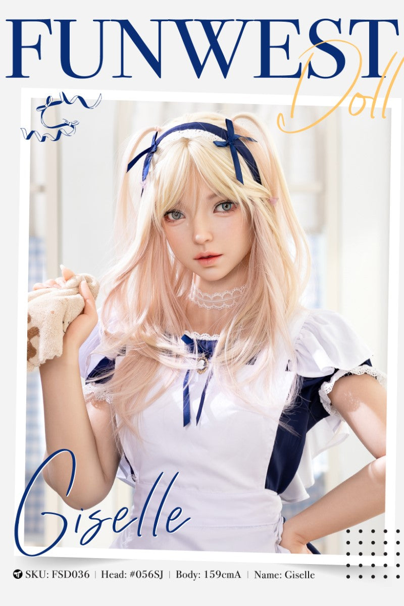 Sekso lėlė Žizel (FunWest Doll 159 cm A-taurė #056SJ RST silikonas)