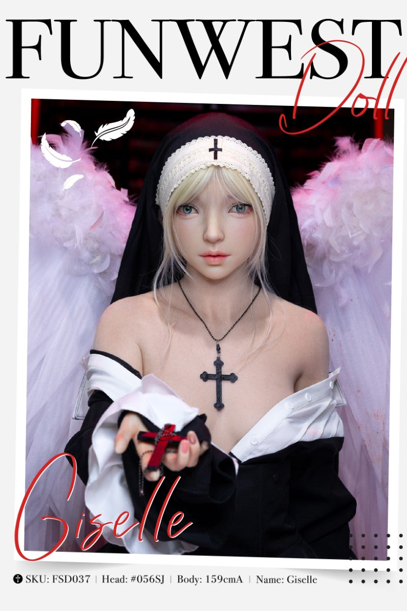 Sekso lėlė Žizel (FunWest Doll 159 cm A-taurė #056SJ RST silikonas)
