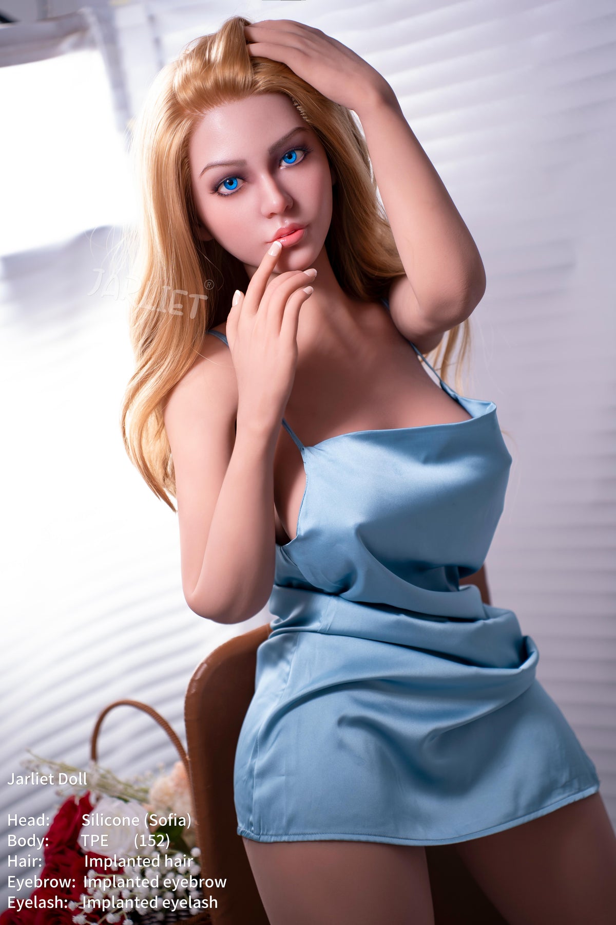 Sekso lėlė Sofija (Jarliet 152 cm D-Cup TPE + silikonas)