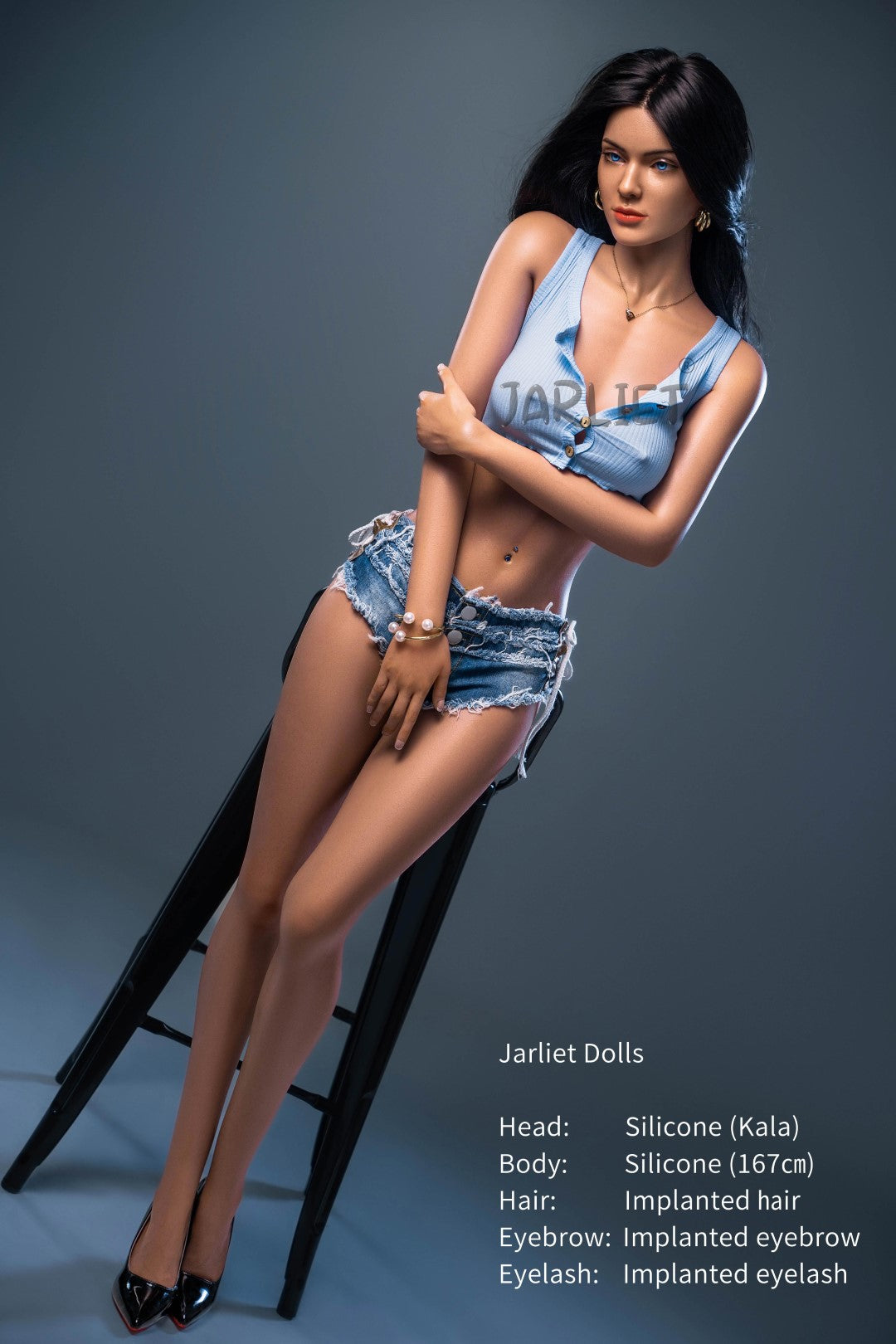 Kala sekso lėlė (Jarliet 167 cm B puodelio silikonas)