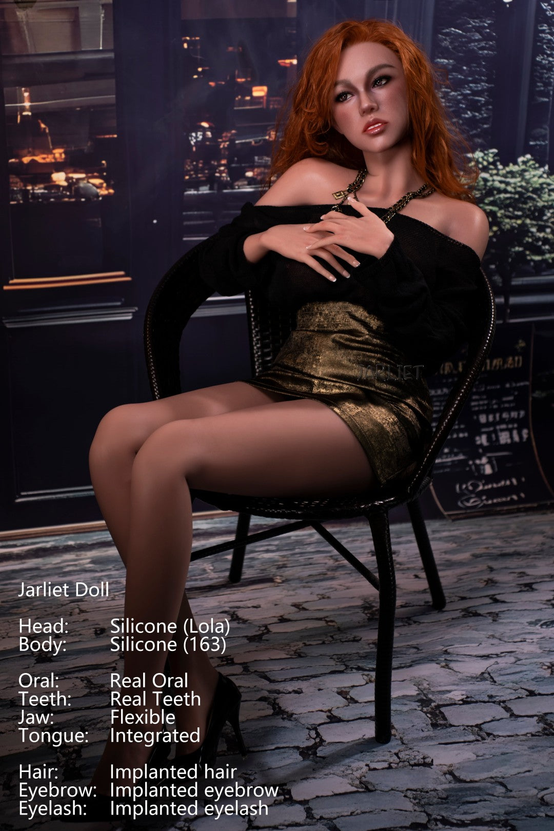 Sekso lėlė Lola (Jarliet 163 cm D-Cup silikoninis)
