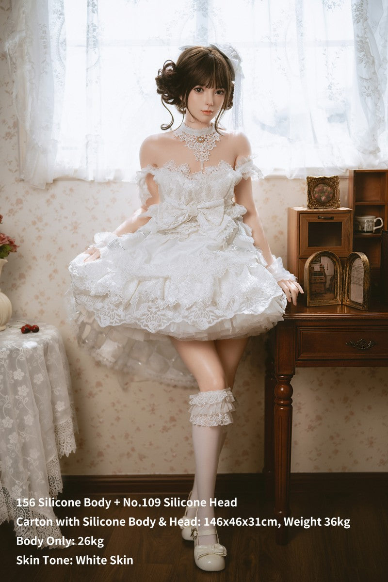 Sekso lėlė „Lolita“ (Jiusheng 156 cm B-Cup #109 silikonas)