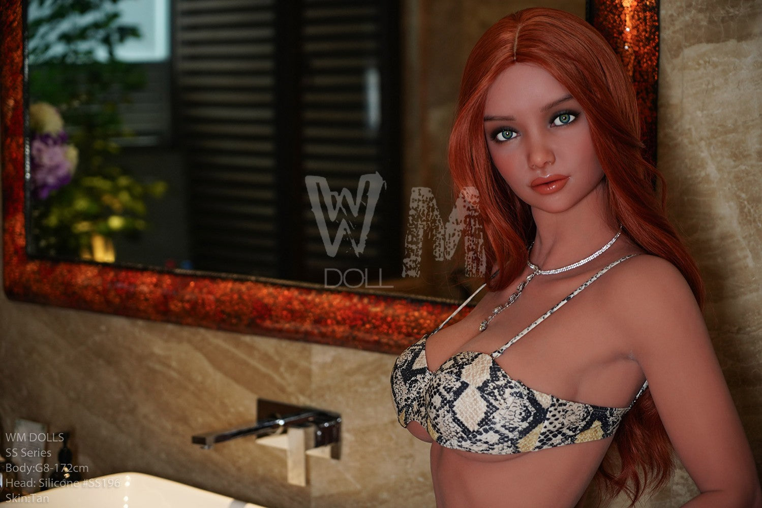 Sekso lėlė Rebecka (WM-Doll 172 cm D puodelis # SS196 TPE + silikonas)