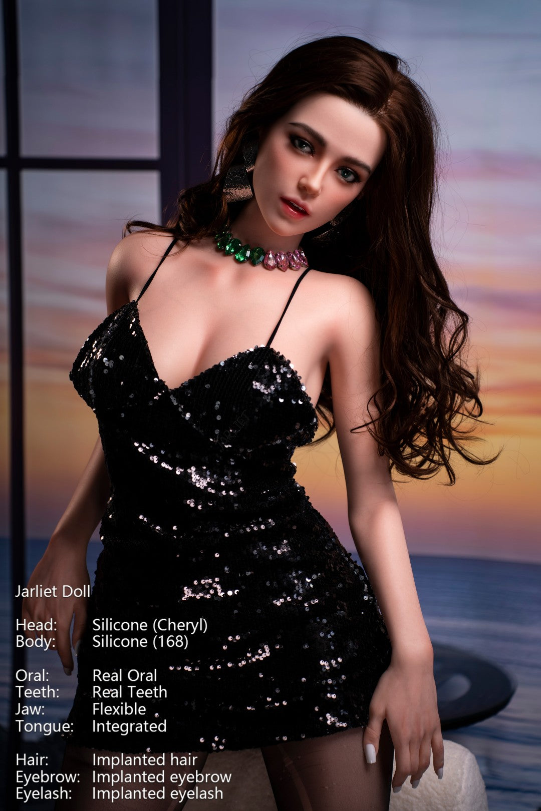 Sekso lėlė Cheryl (Jarliet 168 cm D-Cup silikoninis)