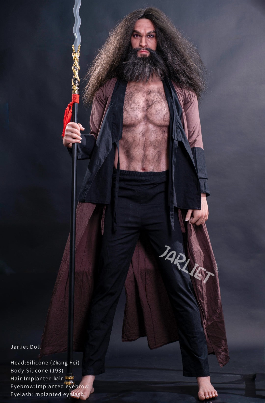 Vyriška sekso lėlė Zhang Fei (Jarliet 193cm silikoninis)