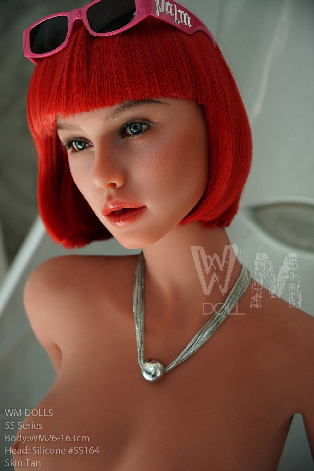 Tess Sex Doll (WM-Doll 163 cm D puodelis # SS164 TPE + silikonas)