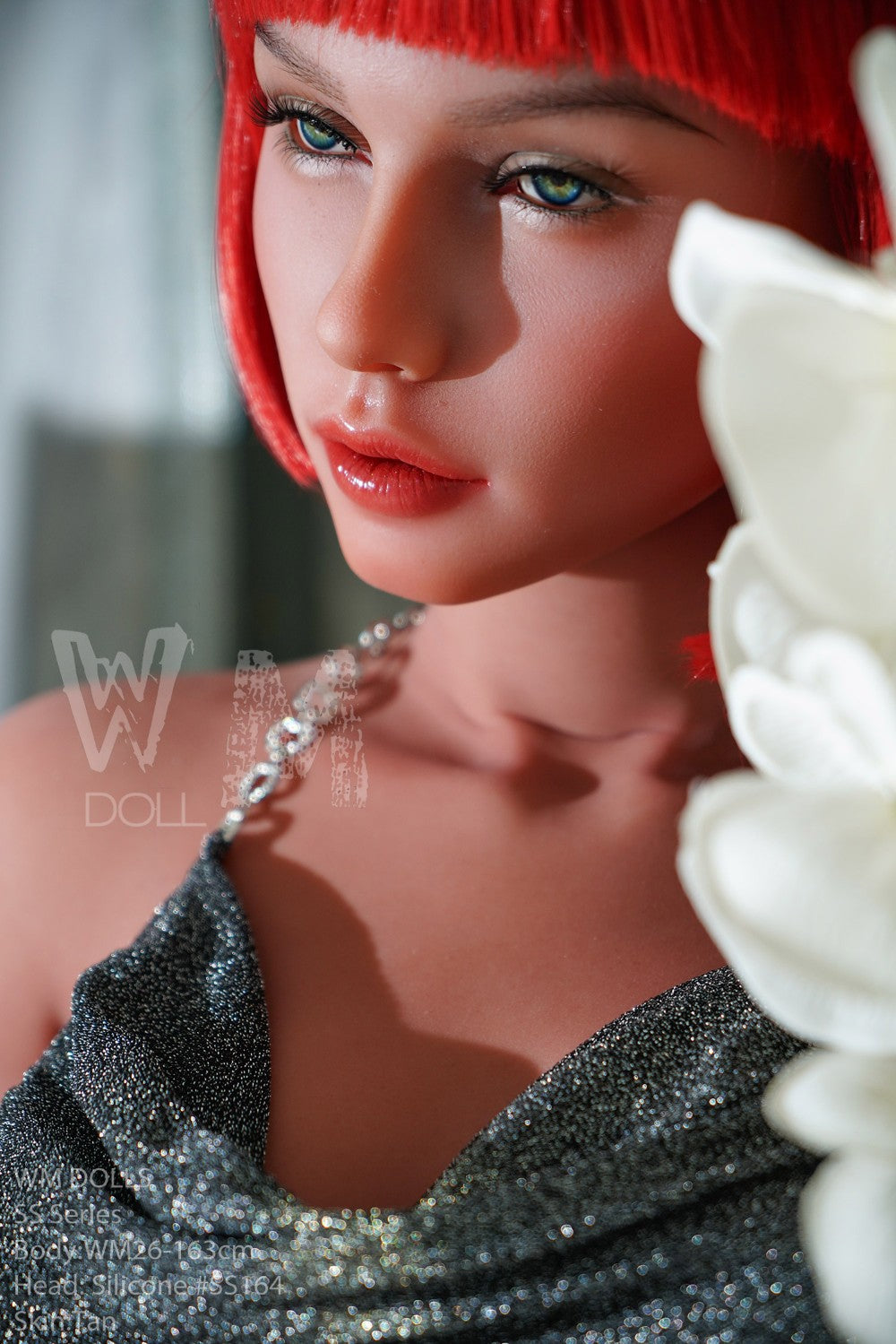 Tess Sex Doll (WM-Doll 163 cm D puodelis # SS164 TPE + silikonas)