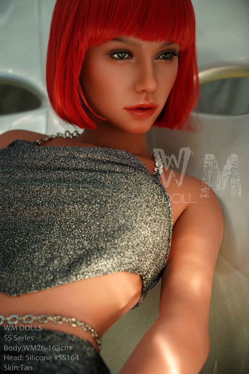 Tess Sex Doll (WM-Doll 163 cm D puodelis # SS164 TPE + silikonas)