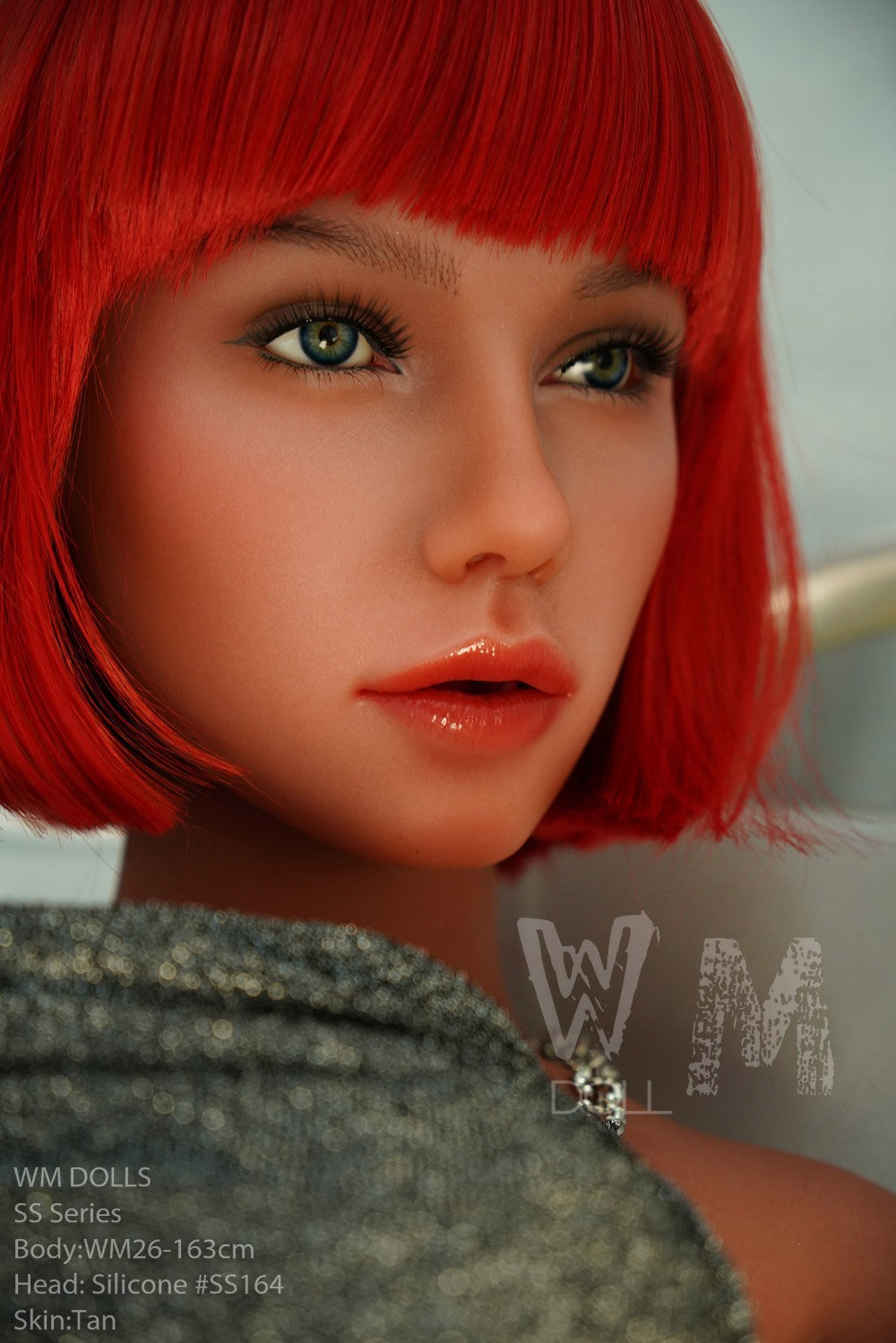 Tess Sex Doll (WM-Doll 163 cm D puodelis # SS164 TPE + silikonas)