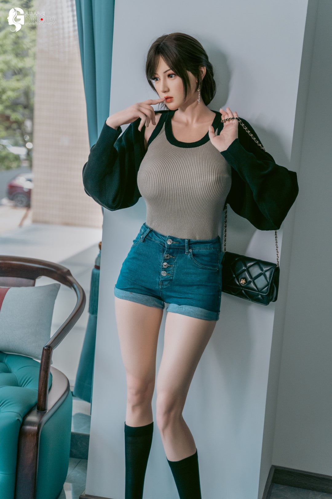 Sekso lėlė Leyla Model 19R Deluxe (Gynoid Doll 168 cm F-Cup silikoninis)