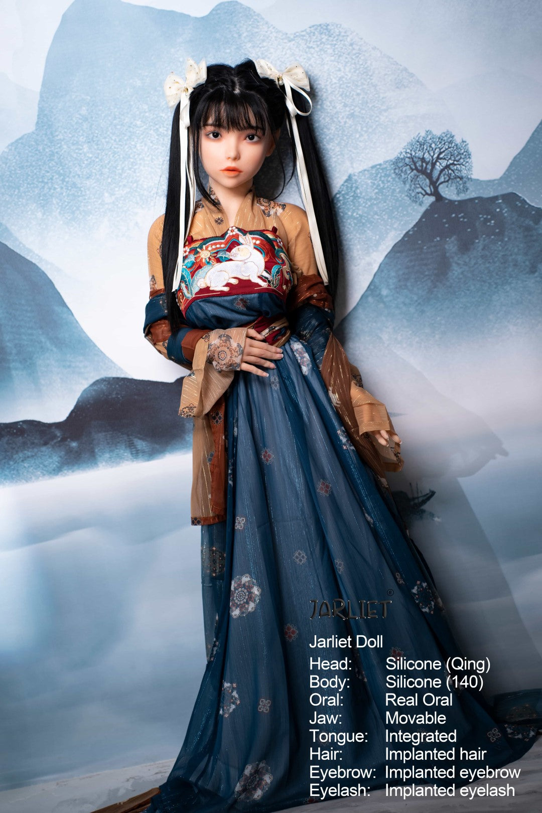 Qing 2 Sex Doll (Jarliet 140 cm C-Cup silikoninis)