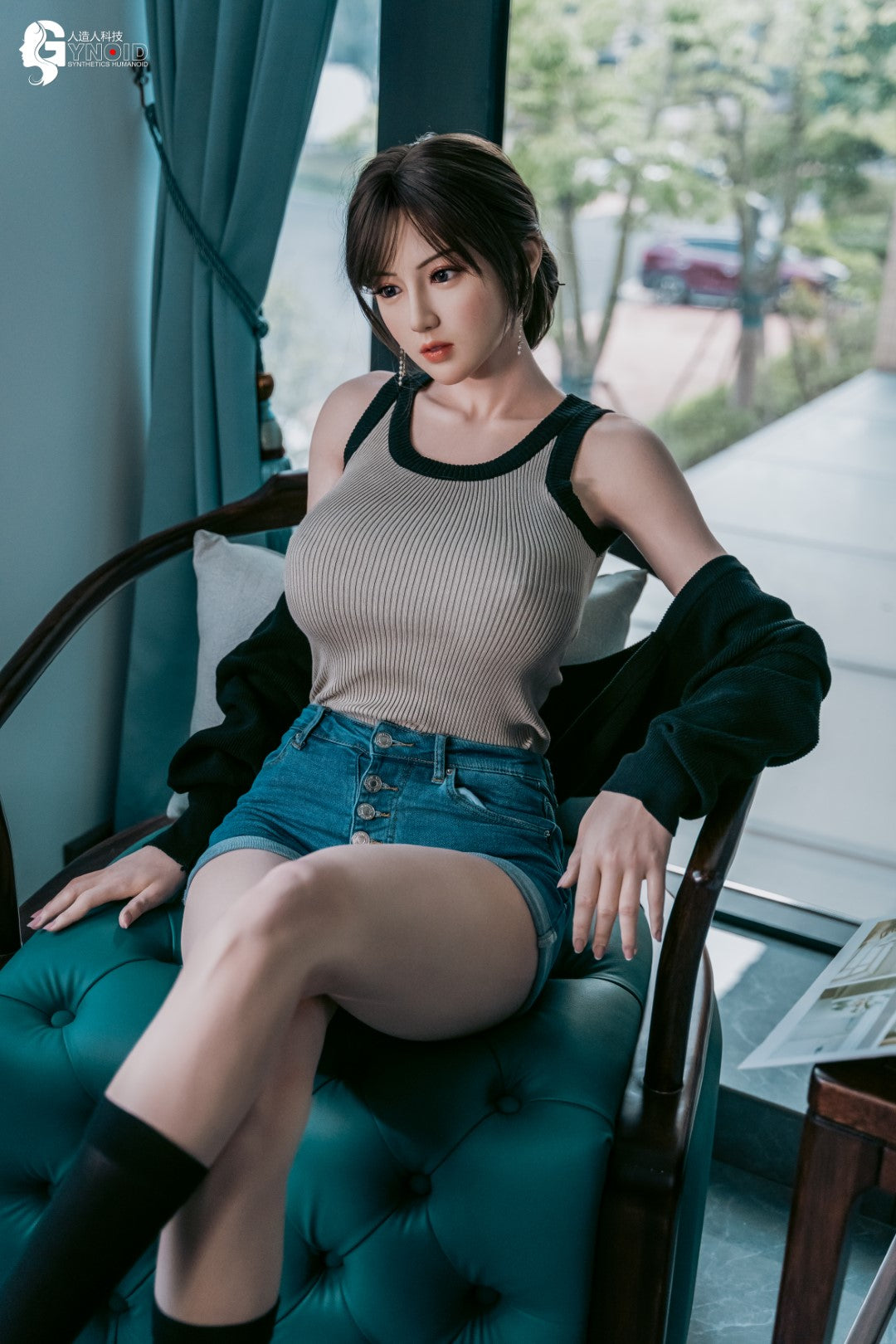 Sekso lėlė Leyla Model 19R Deluxe (Gynoid Doll 168 cm F-Cup silikoninis)