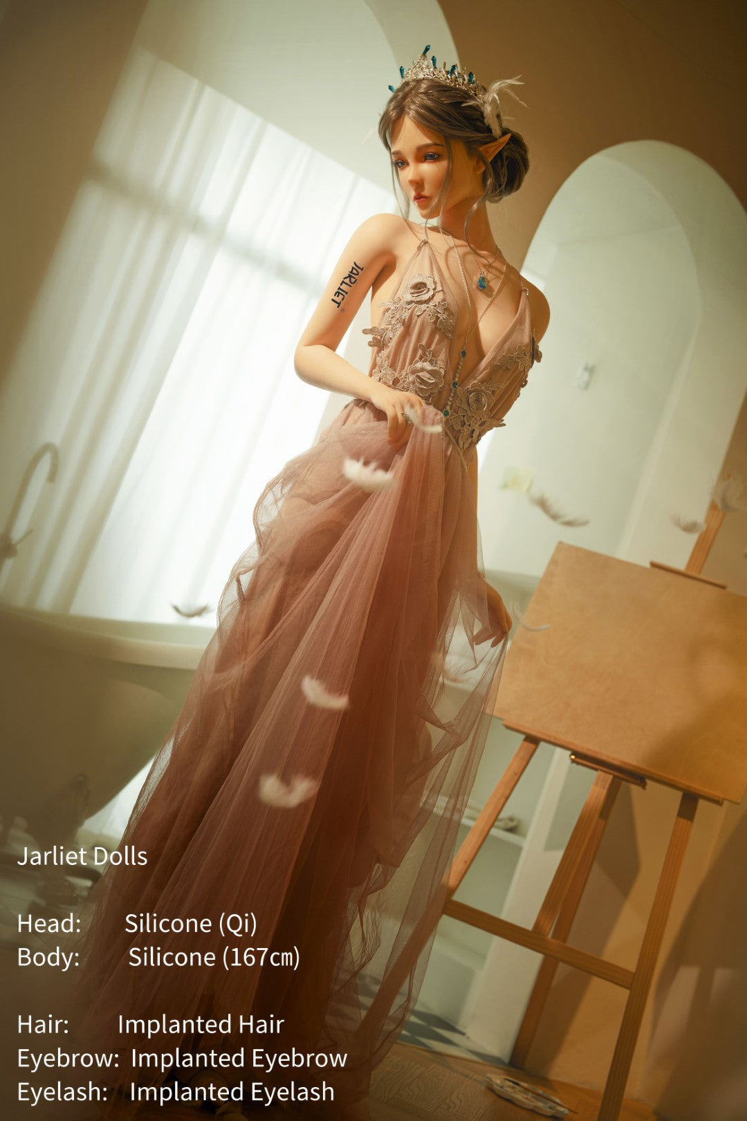 Qi Sex Doll (Jarliet 167 cm B puodelio silikonas)