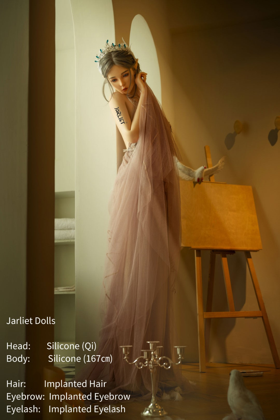 Qi Sex Doll (Jarliet 167 cm B puodelio silikonas)