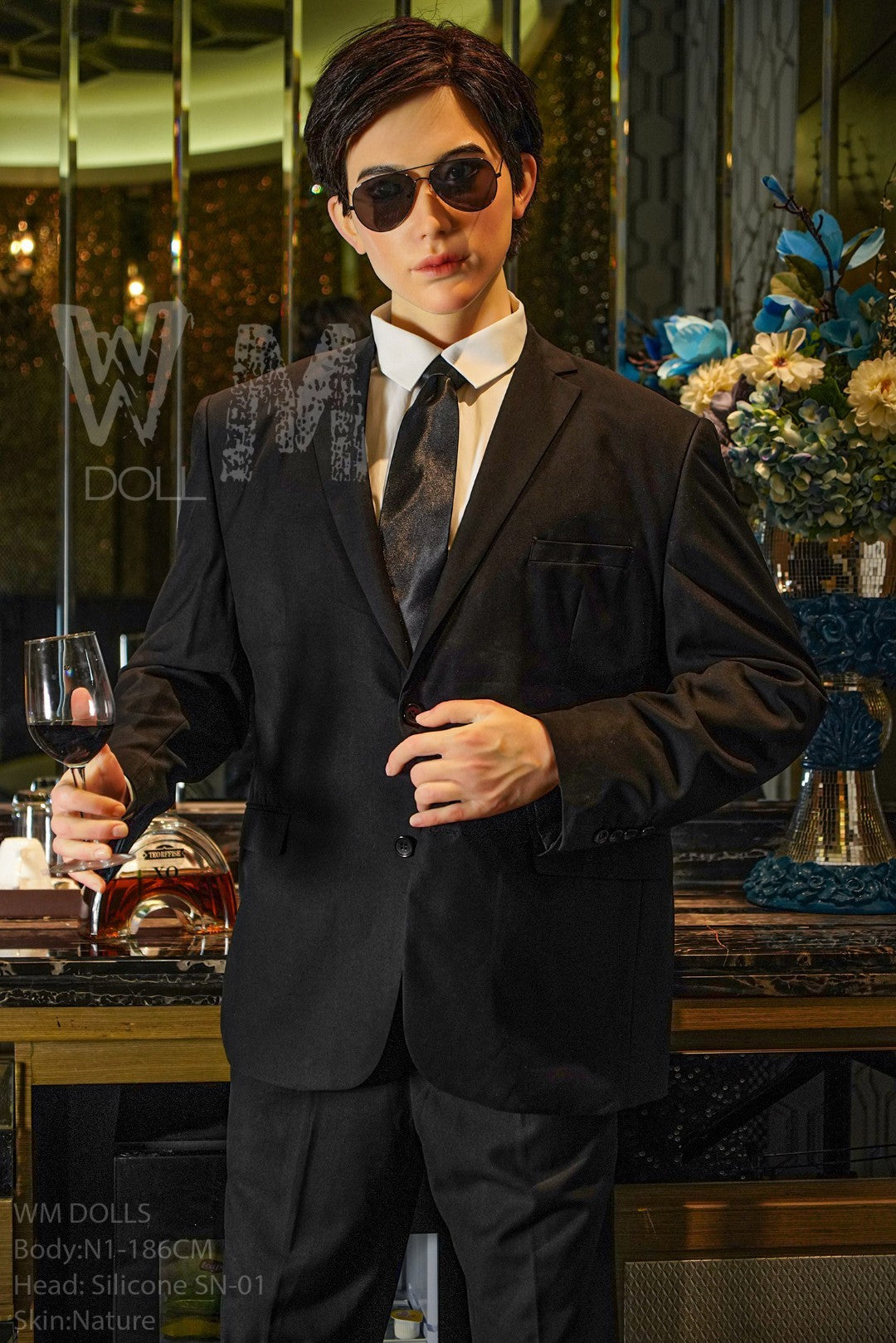 Kenji vyriška sekso lėlė (WM-Doll 186 cm #N1 silikonas)