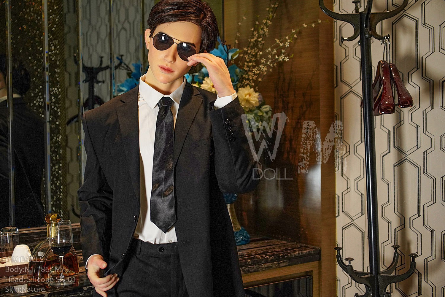 Kenji vyriška sekso lėlė (WM-Doll 186 cm #N1 silikonas)