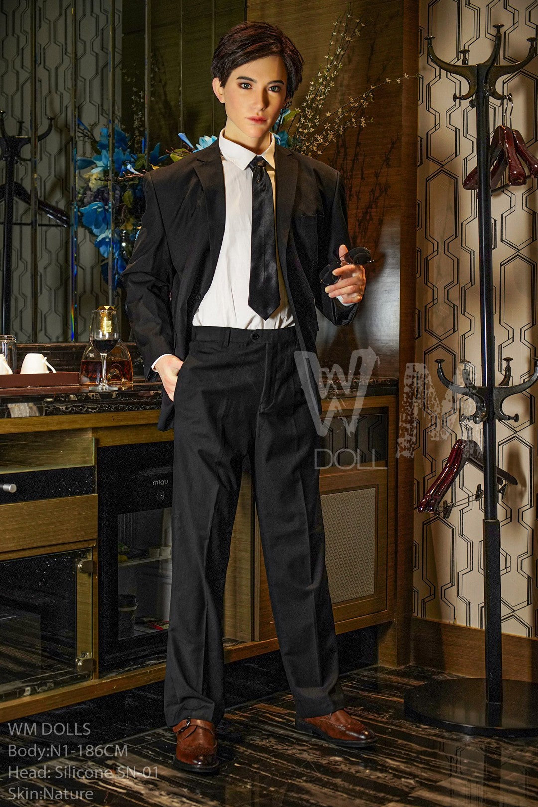 Kenji vyriška sekso lėlė (WM-Doll 186 cm #N1 silikonas)